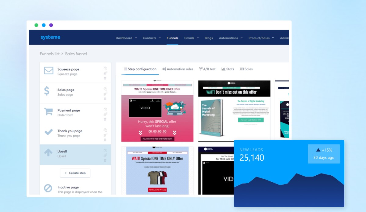 Systeme.io Sales Funnels